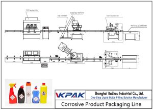 Automatinė ėsdinančių produktų užpildymo linija