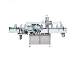 Automatinis dvigubo šampūno-buteliuko etikečių klijavimo aparatas